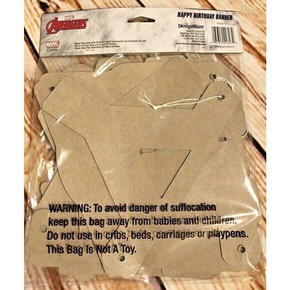 New Avengers Super Hero Happy Birthday Party Banner Decoration Decor Sign - Picture 2 of 2